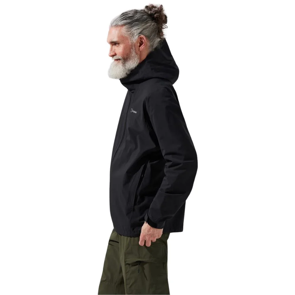 Berghaus Men's Arnaby Hooded Waterproof Jacket (Black) - Image 9