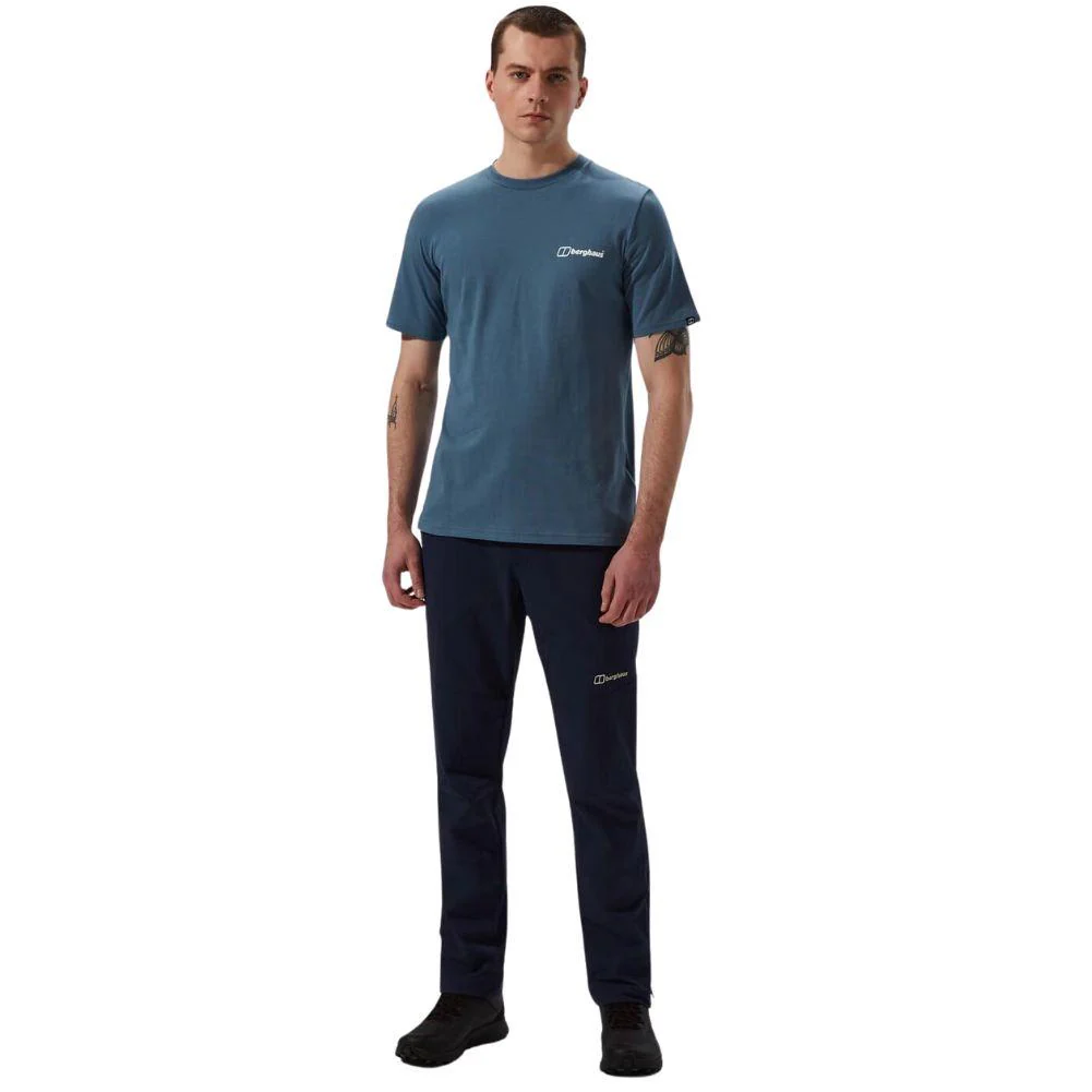 Berghaus Men's Cheviot Box Logo Short Sleeve T-Shirt (Blue) - Image 6