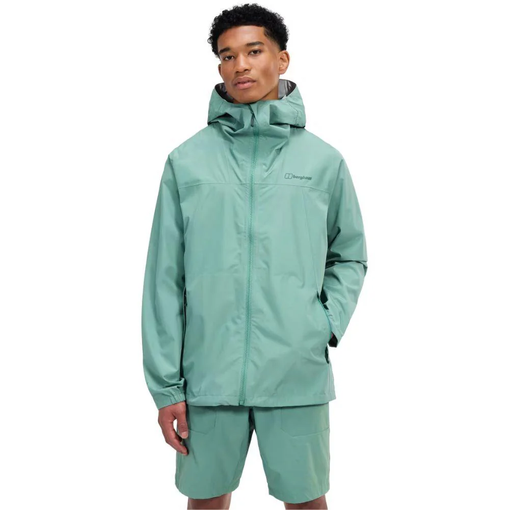 Berghaus Men's Deluge Pro 3.0 Waterproof Jacket (Green) - Image 3