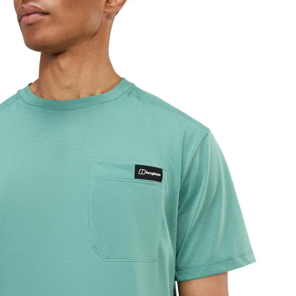 Berghaus Men's Relaxed Short Sleeve Tech Tee (Green) - Image 4