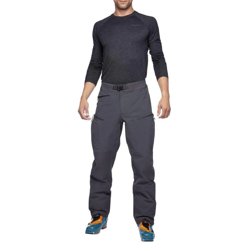 Black Diamond Dawn Patrol Hybrid Snow Sports Pants (Carbon) - Image 8