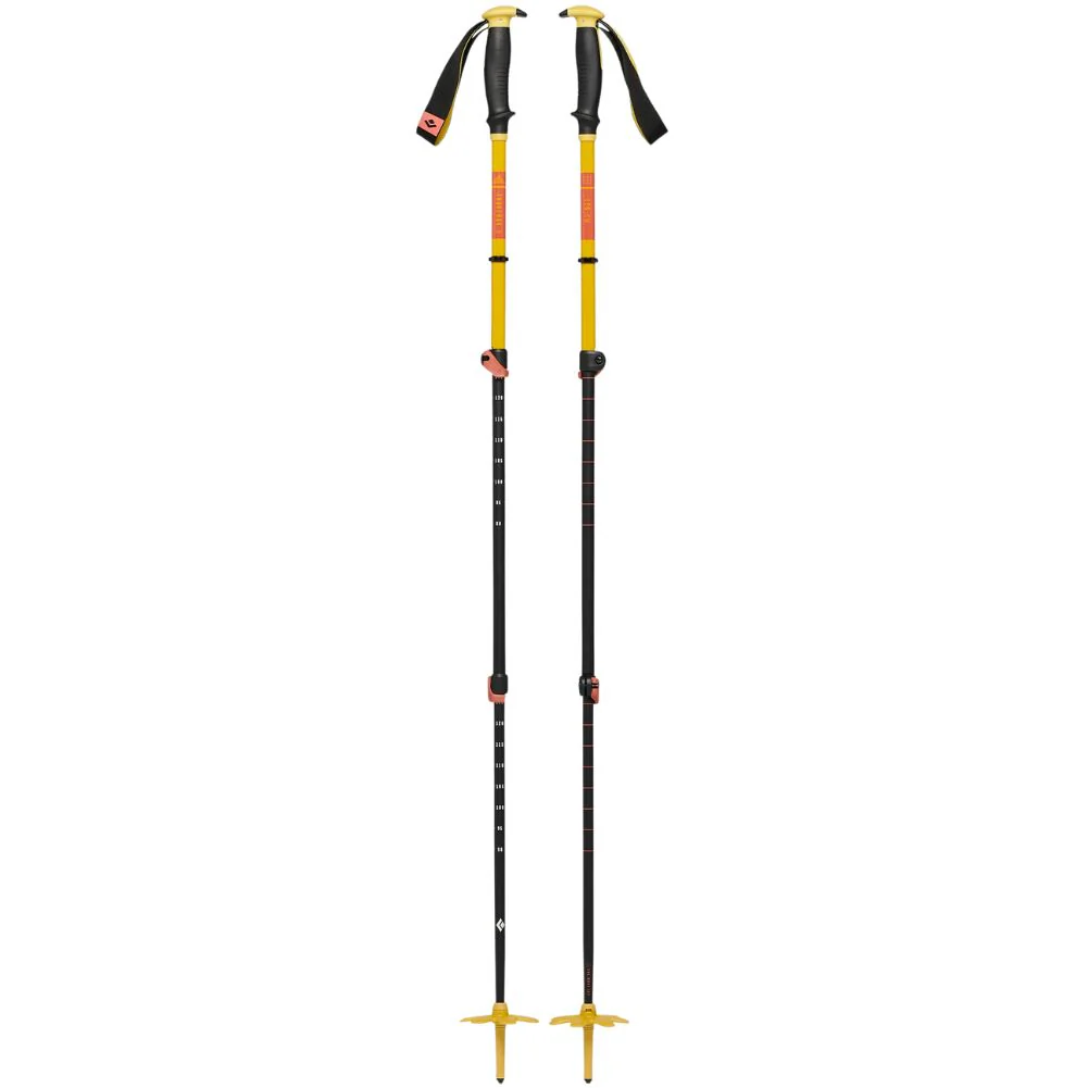 Black Diamond Traverse 3 Ski Poles - 140cm (Sulphur Green) - Image 2