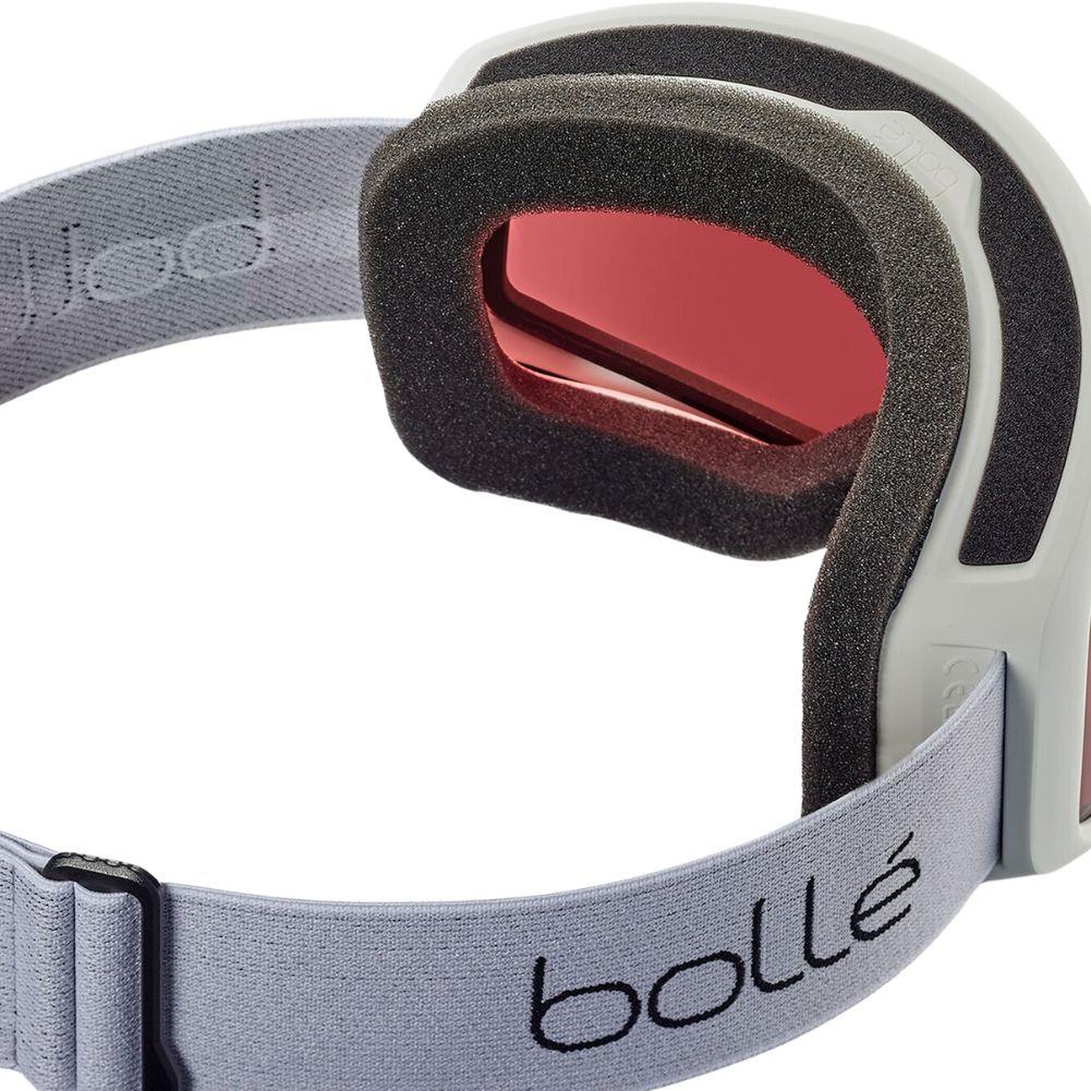Bollé Unisex Bedrock Snow Sports Goggles (White Matte/Vermillon) - Image 2