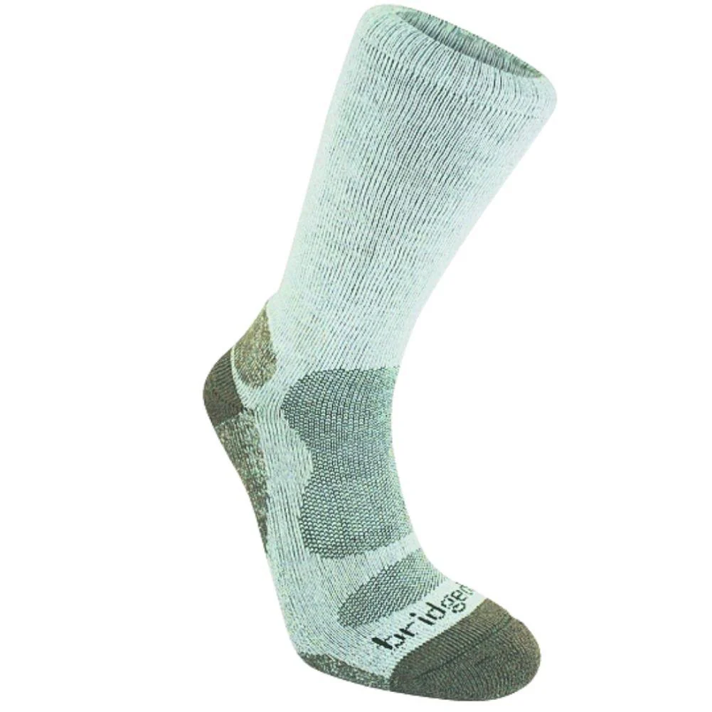 Bridgedale Men's Bamboo Midweight Crew  Socks (Natural/Eucalyptus)