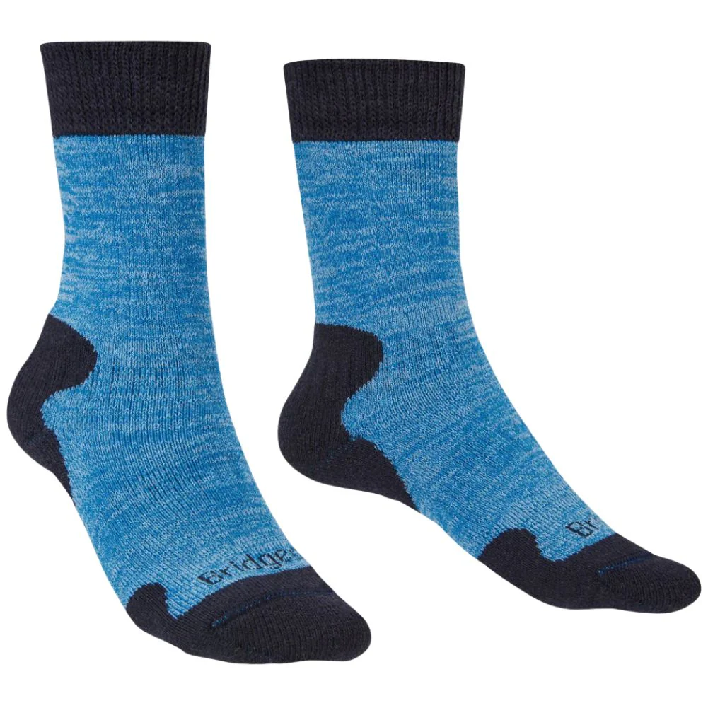 Bridgedale Women's Explorer Heavyweight Merino Comfort Socks (Blue Marl)