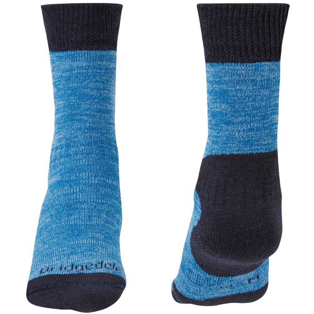 Bridgedale Women's Explorer Heavyweight Merino Comfort Socks (Blue Marl) - Image 2