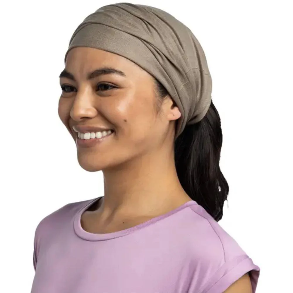 Buff Coolnet Uv Insect Shield Neckwear (Solid Tundra Khaki) - Image 4