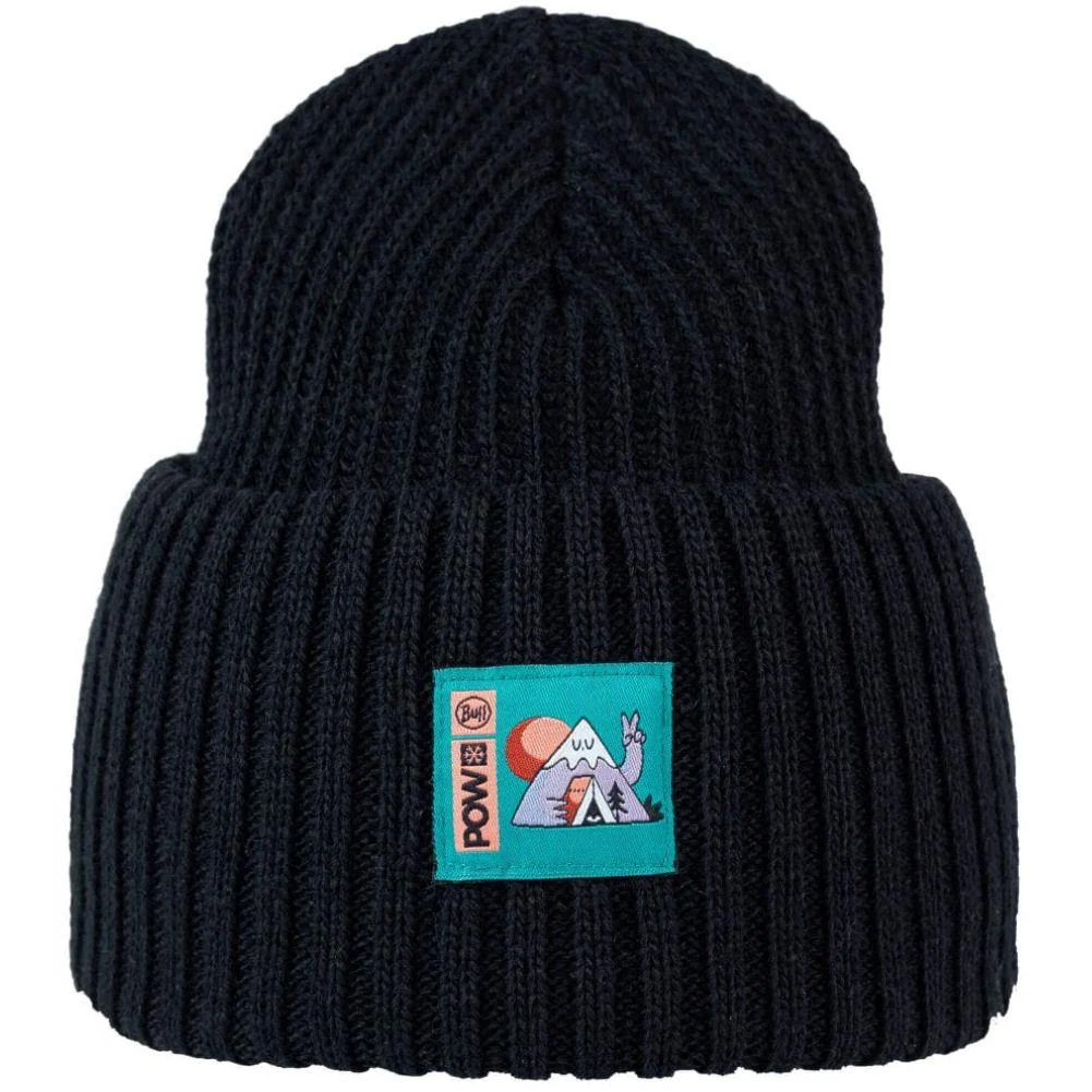 Buff Knitted Beanie (POW Rutger Black by Turbo Bambi)