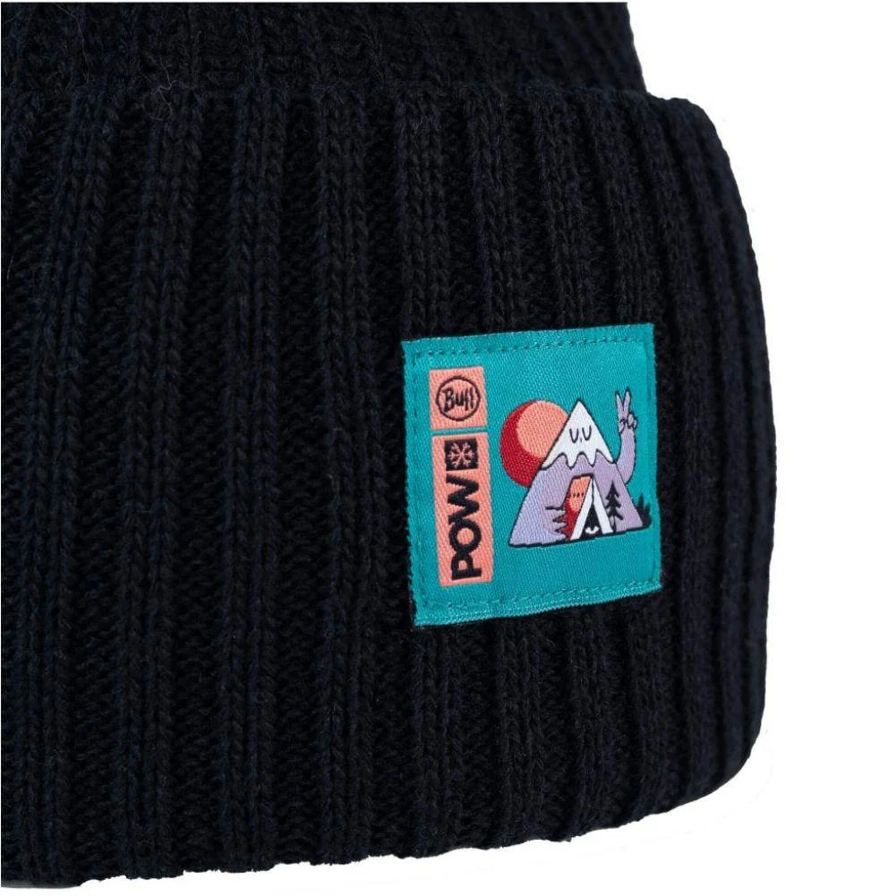 Buff Knitted Beanie (POW Rutger Black by Turbo Bambi) - Image 2