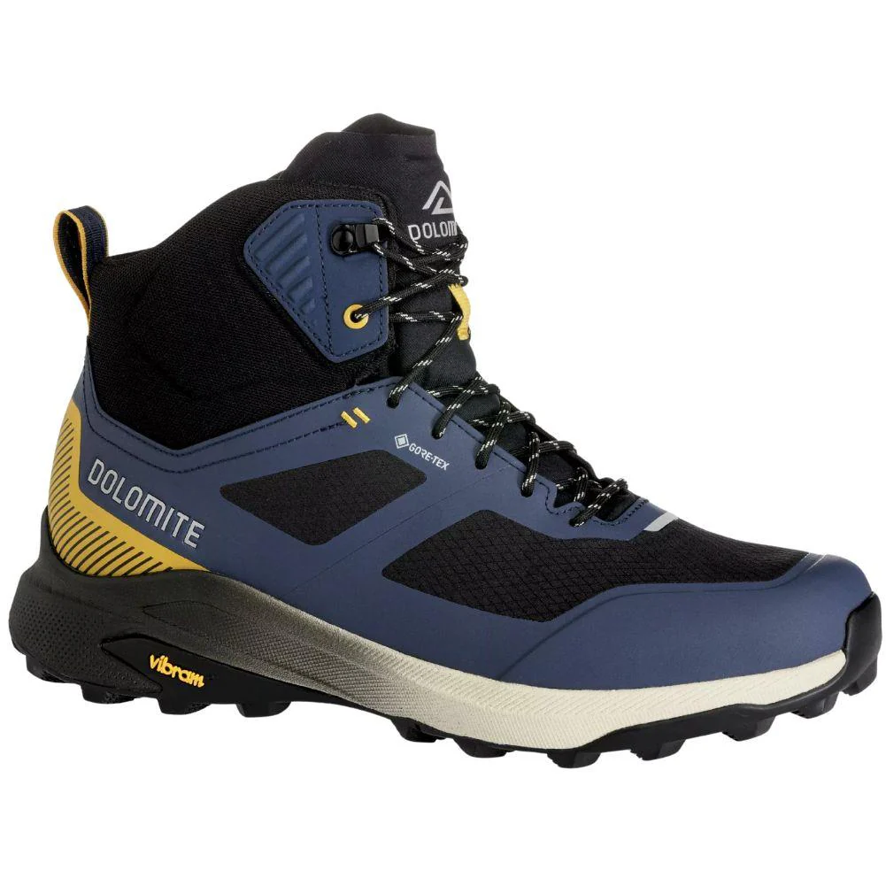 Dolomite Men's Nibelia High GORE-TEX Men's Boot (Night Blue/Mustard Yellow)