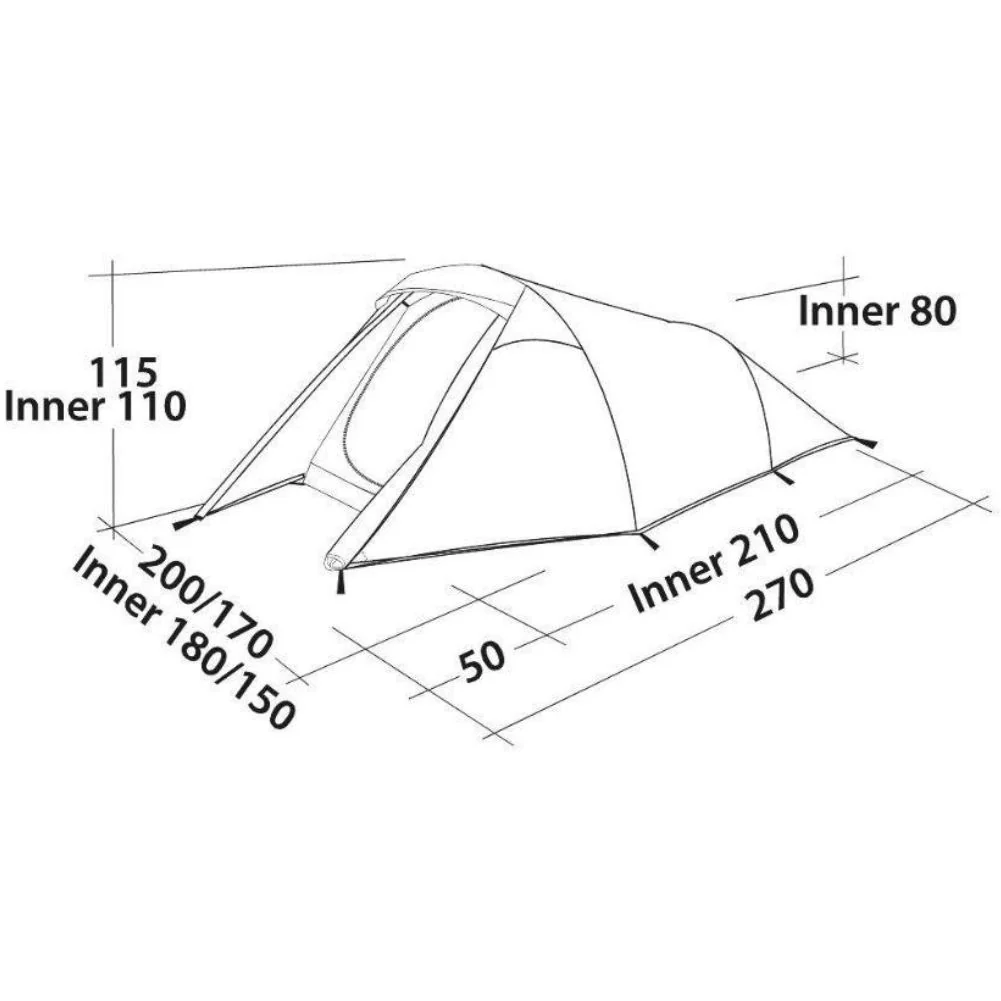 Easy Camp Energy 300 Tent - 3 Man Tent (Rustic Green) - Image 6