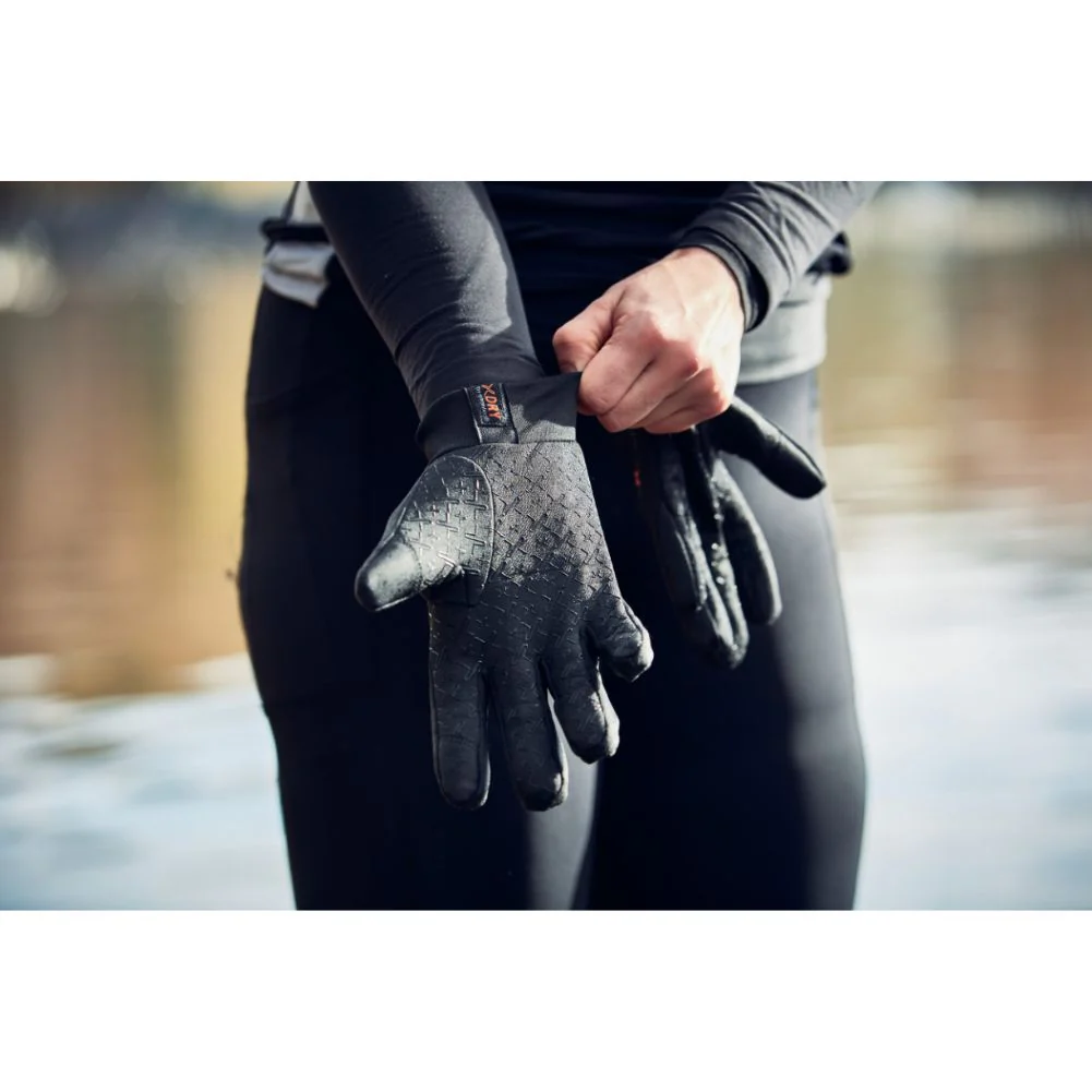 Extremities (by Terra Nova) Insulated Waterproof Sticky Power Liner Gloves (Black) - Image 4