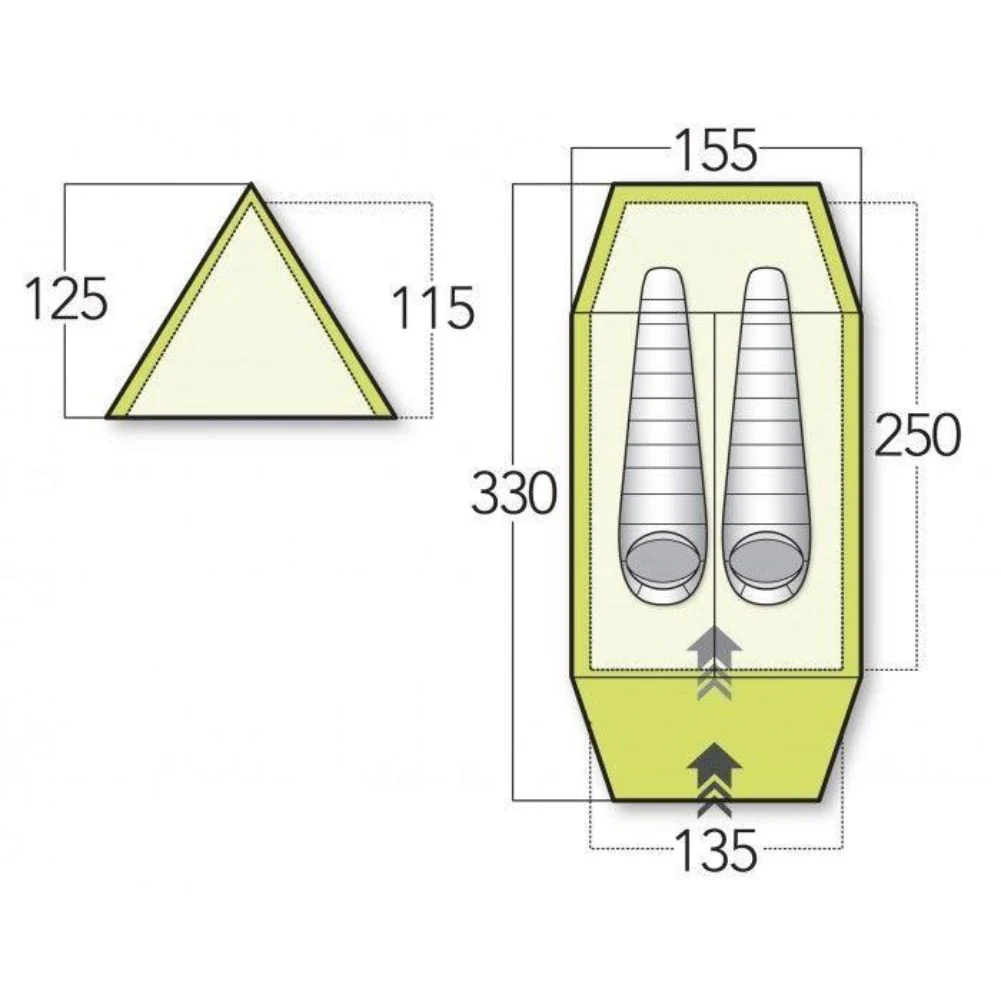 Force Ten Classic Standard Mk 3 Tent - 2 Person Tent - Image 3