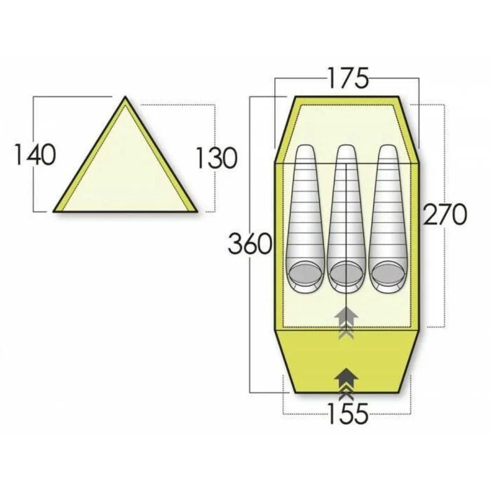 Force Ten Classic Standard Mk 4 Tent - 3 Person Tent - Image 2