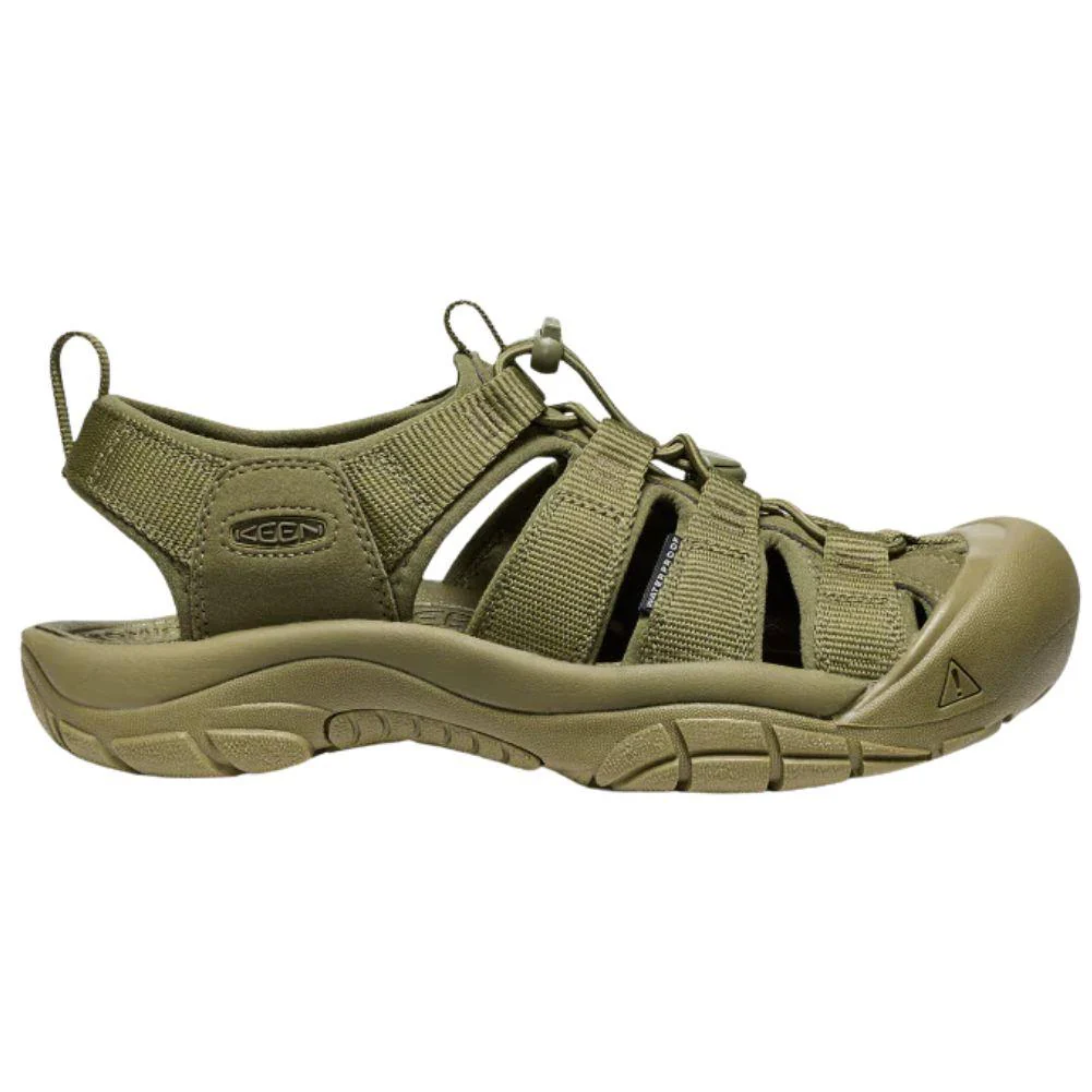 Keen Men's Newport H2 Sandal (Monochrome/Olive Drab)