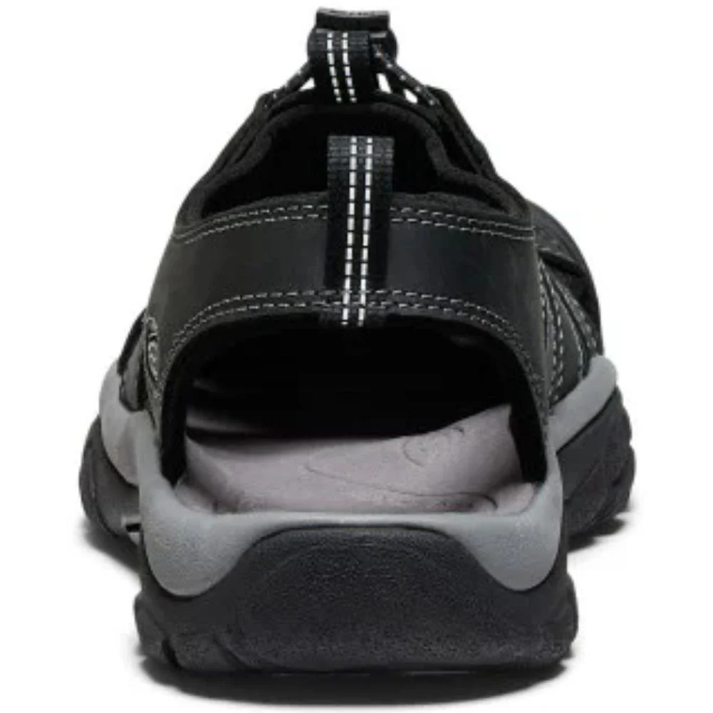 Keen Men's Newport Leather Sandal (Black/Steel Grey) - Image 5