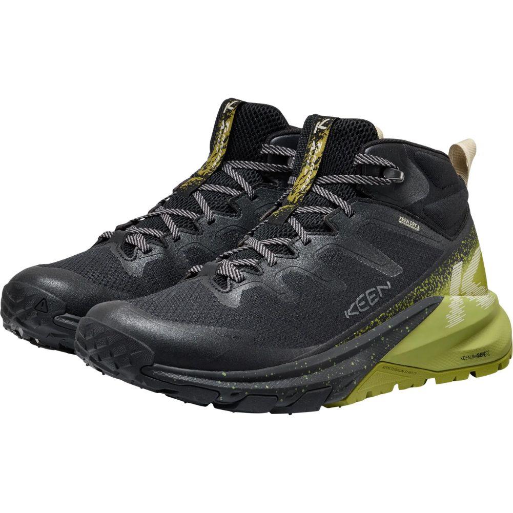 Keen Men's Targhee Apex Mid Waterproof Hiking Boot (Black/Golden Cypress) - Image 4