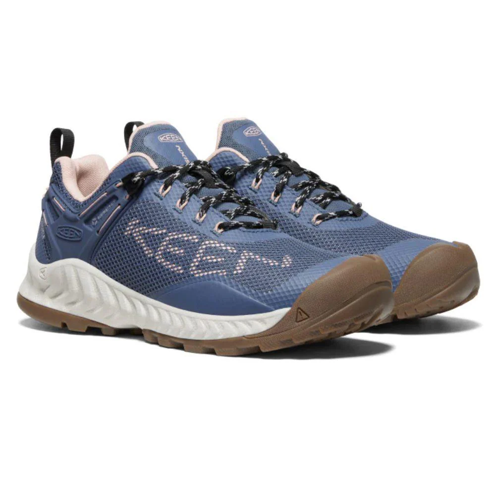 Keen Women's NXIS EVO Waterproof Shoe (Vintage Indigo/Peachy KEEN) - Image 2