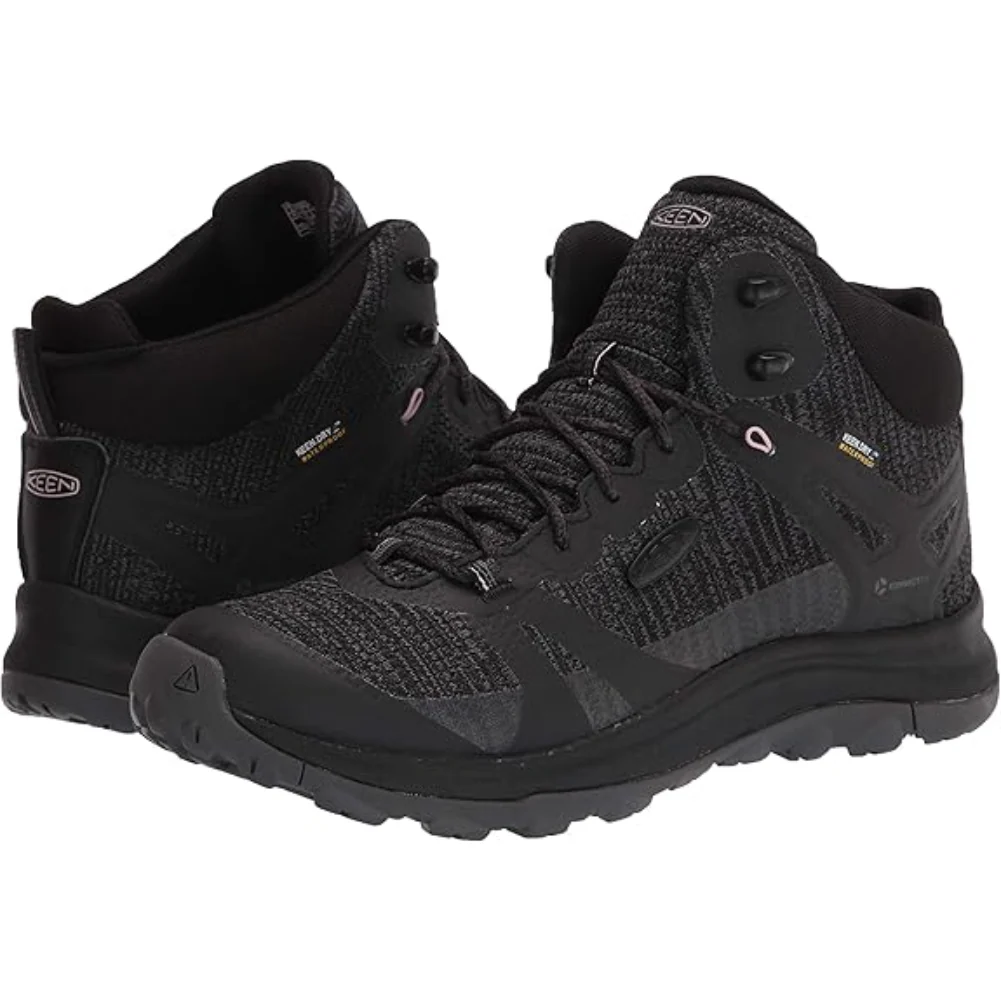 Keen Women's Terradora II Mid Waterproof Hiking Boots (Black/Magnet) - Image 7