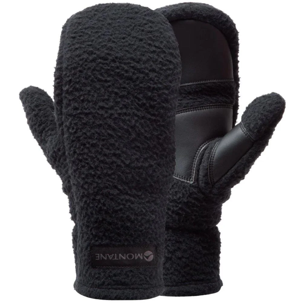 Montane Chonos Fleece Mittens (Black)