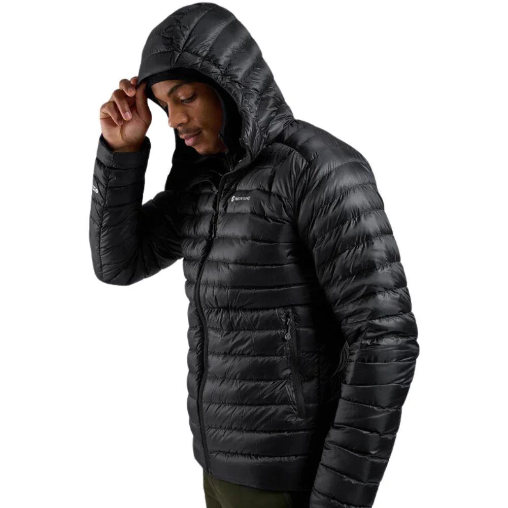 Montane Men's Anti-Freeze Hooded Down Jacket (Black) - Image 5