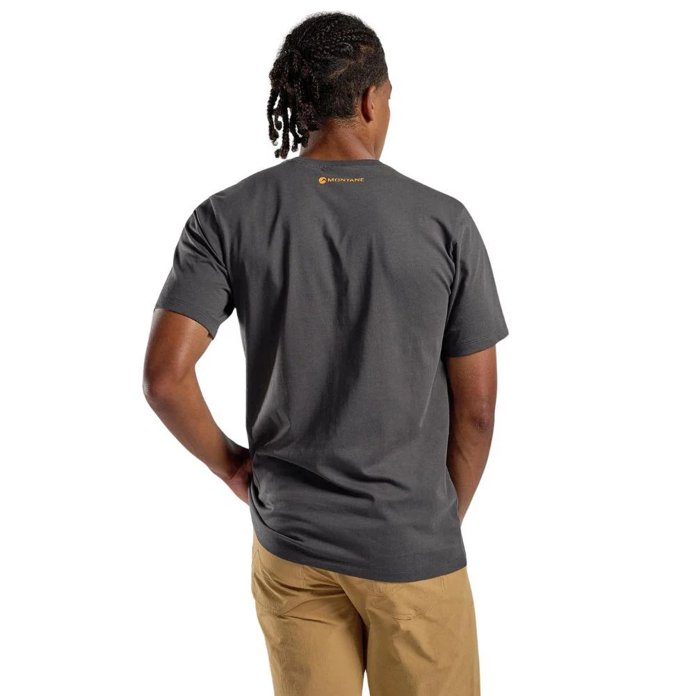 Montane Men's Dual Mountain T-Shirt (Midnight Grey) - Image 3