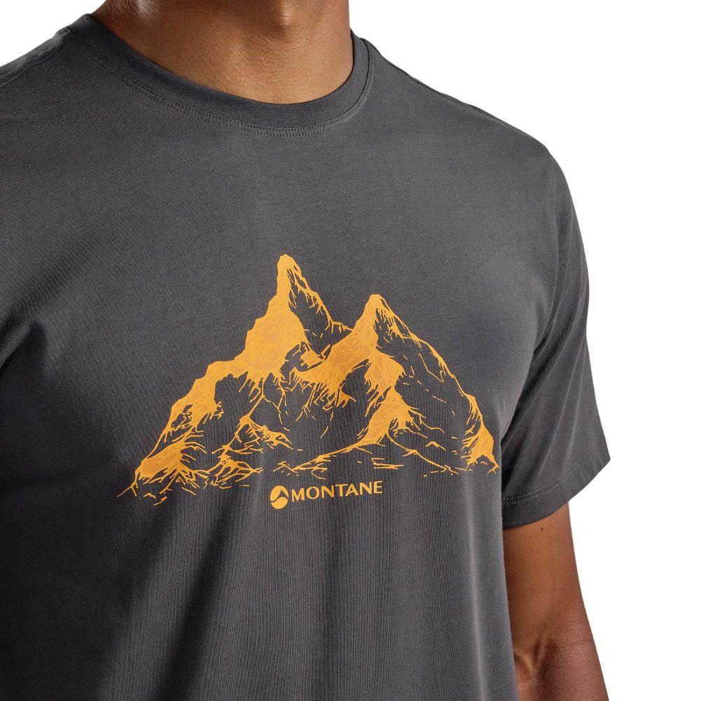 Montane Men's Dual Mountain T-Shirt (Midnight Grey) - Image 4