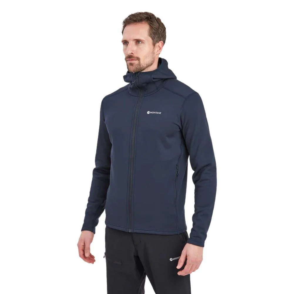 Montane Men's Fury Hooded Fleece Jacket (Eclipse Blue) - Image 8