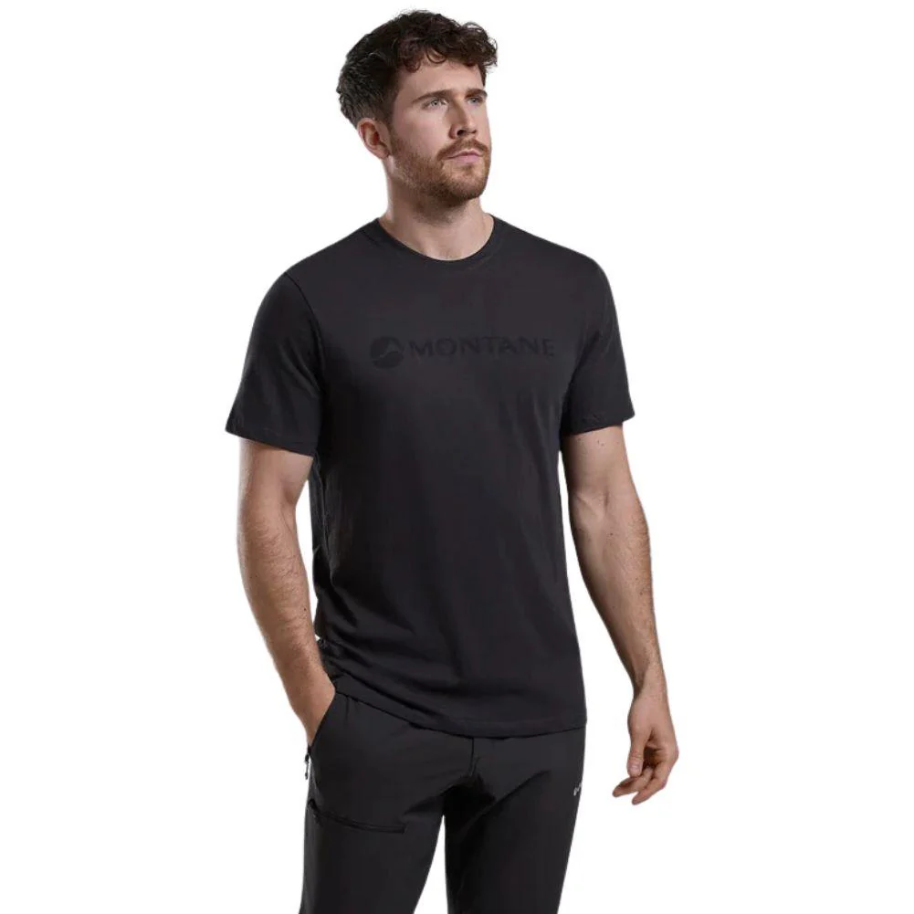 Montane Men's Mono Logo T-Shirt (Midnight Grey) - Image 3
