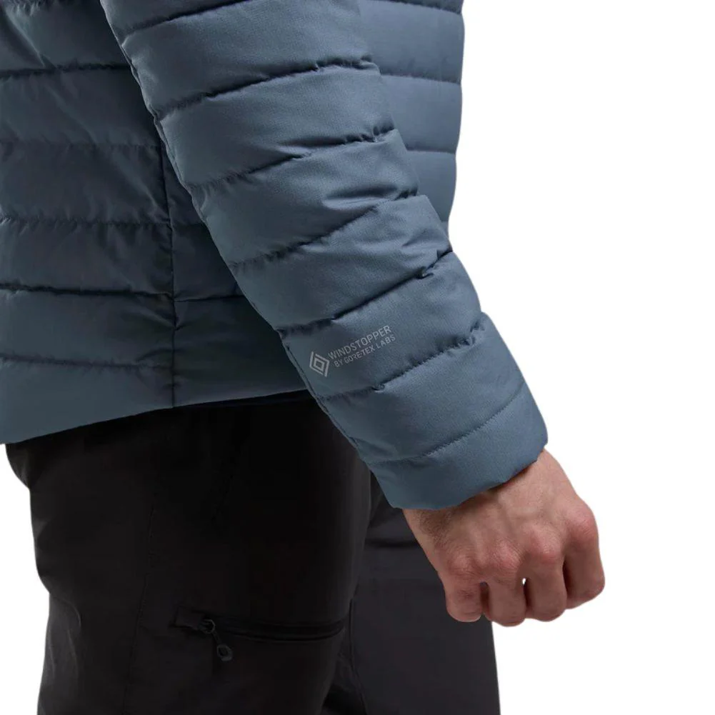 Montane Men's Resolve Hooded Down Jacket (Stone Blue) - Image 7