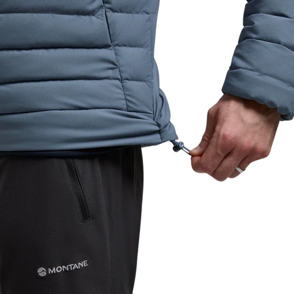 Montane Men's Resolve Hooded Down Jacket (Stone Blue) - Image 8