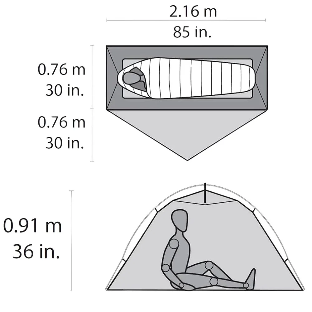MSR Hubba NX Solo Backpacking Tent - 1 Person Trekking Tent - Image 3