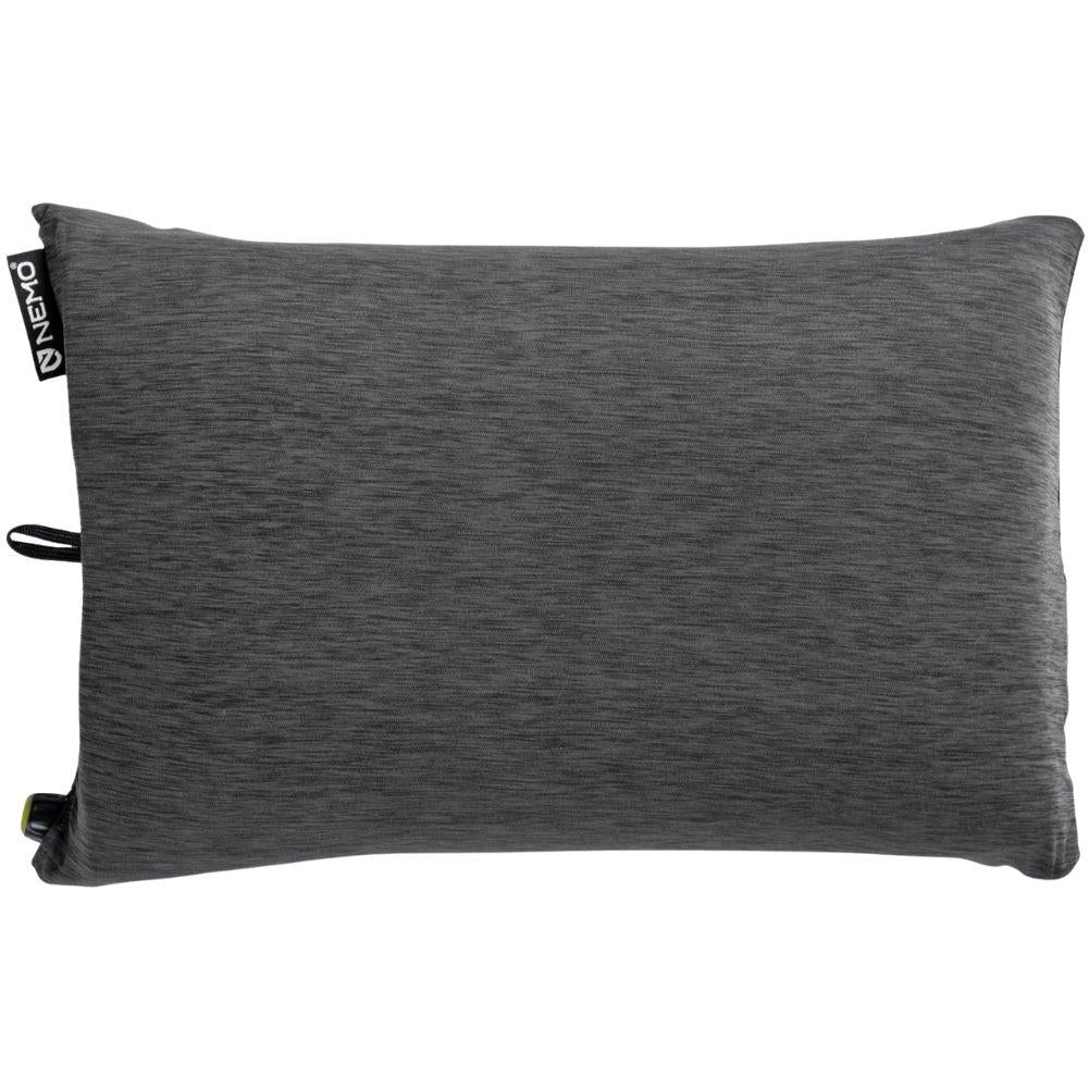 Nemo Equipment Fillo Backpacking & Camping Pillow (Black Pearl/Birch Bud)