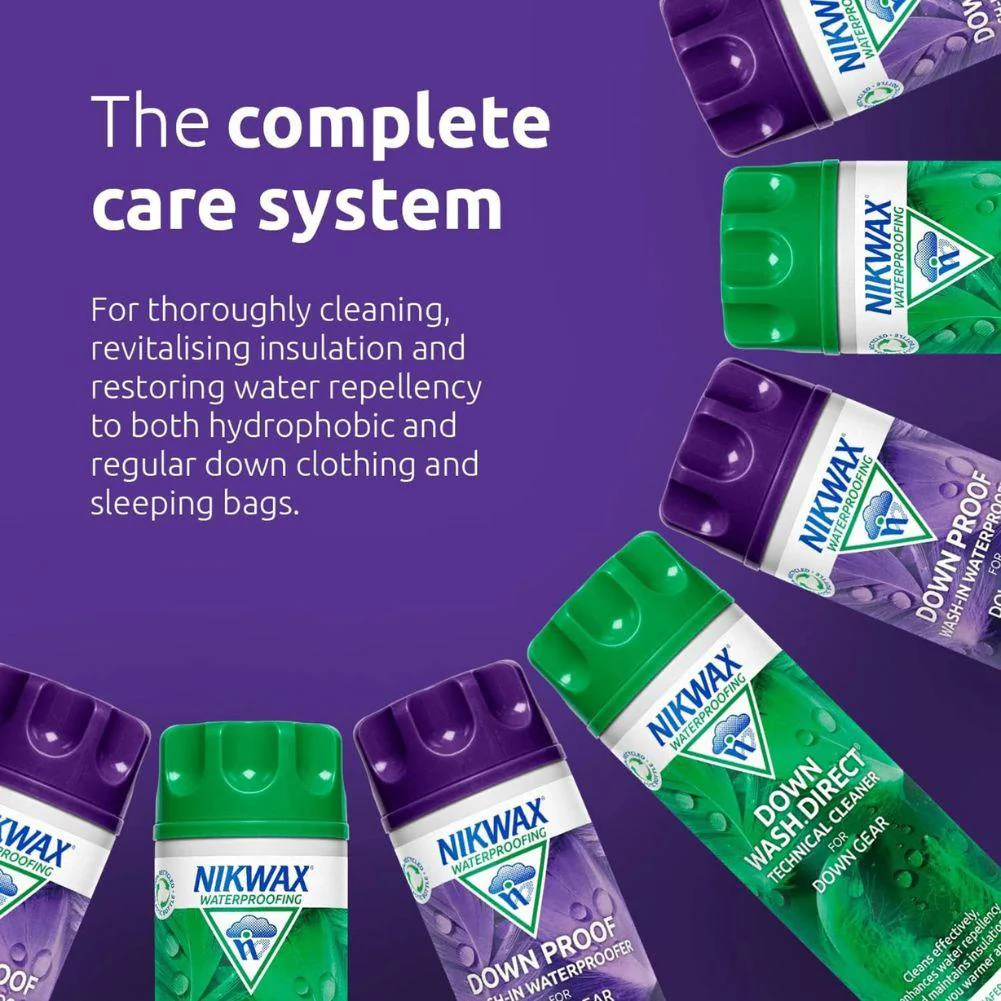 Nikwax Down Wash/Down Proof Twin Pack 300ml - Image 2