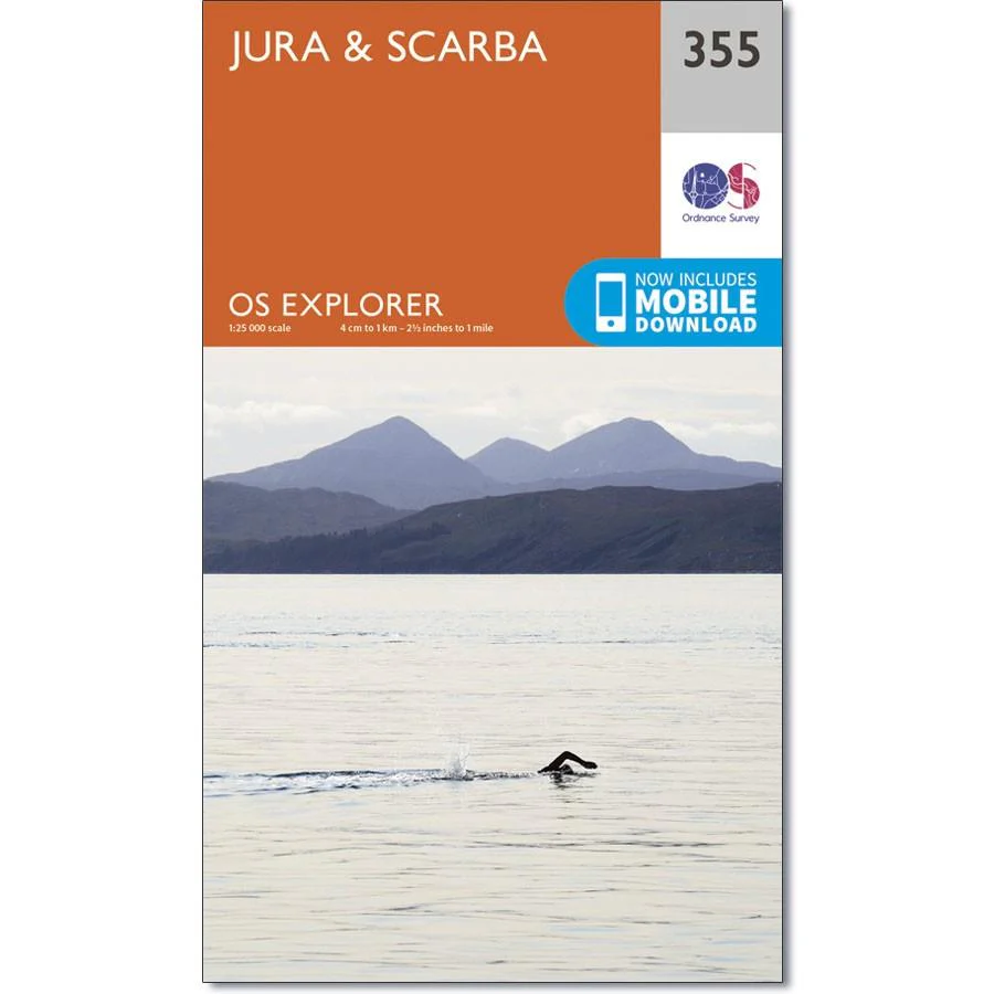 Ordnance Survey Explorer Map 355 Jura & Scarba
