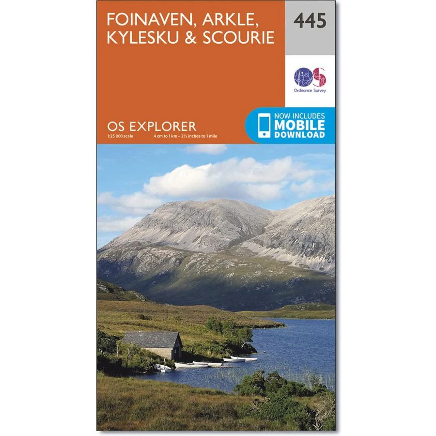 Ordnance Survey Explorer Map 445 Foinaven, Arkle, Kylesku & Scourie