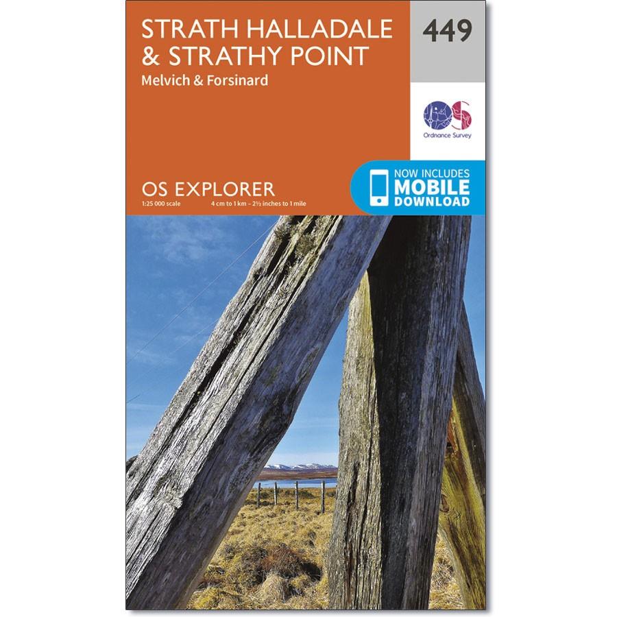Ordnance Survey Explorer Map 449 Strath Halladale & Strathy Point