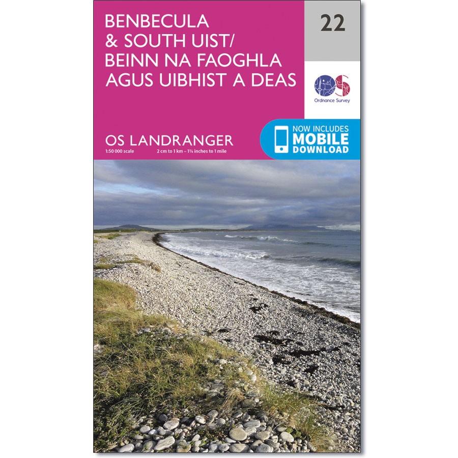Ordnance Survey Landranger Map 22 Benbecula &amp; South Uist