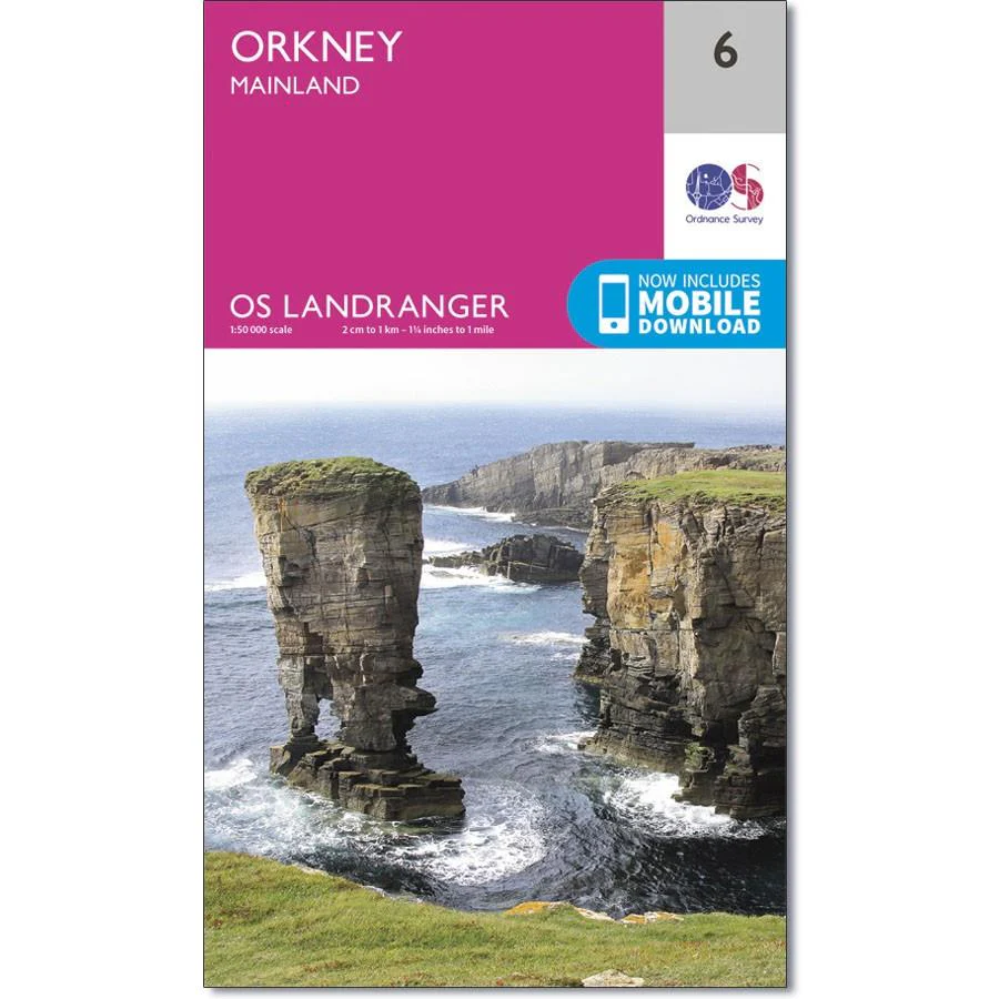 Ordnance Survey Landranger Map 6 Orkney - Mainland