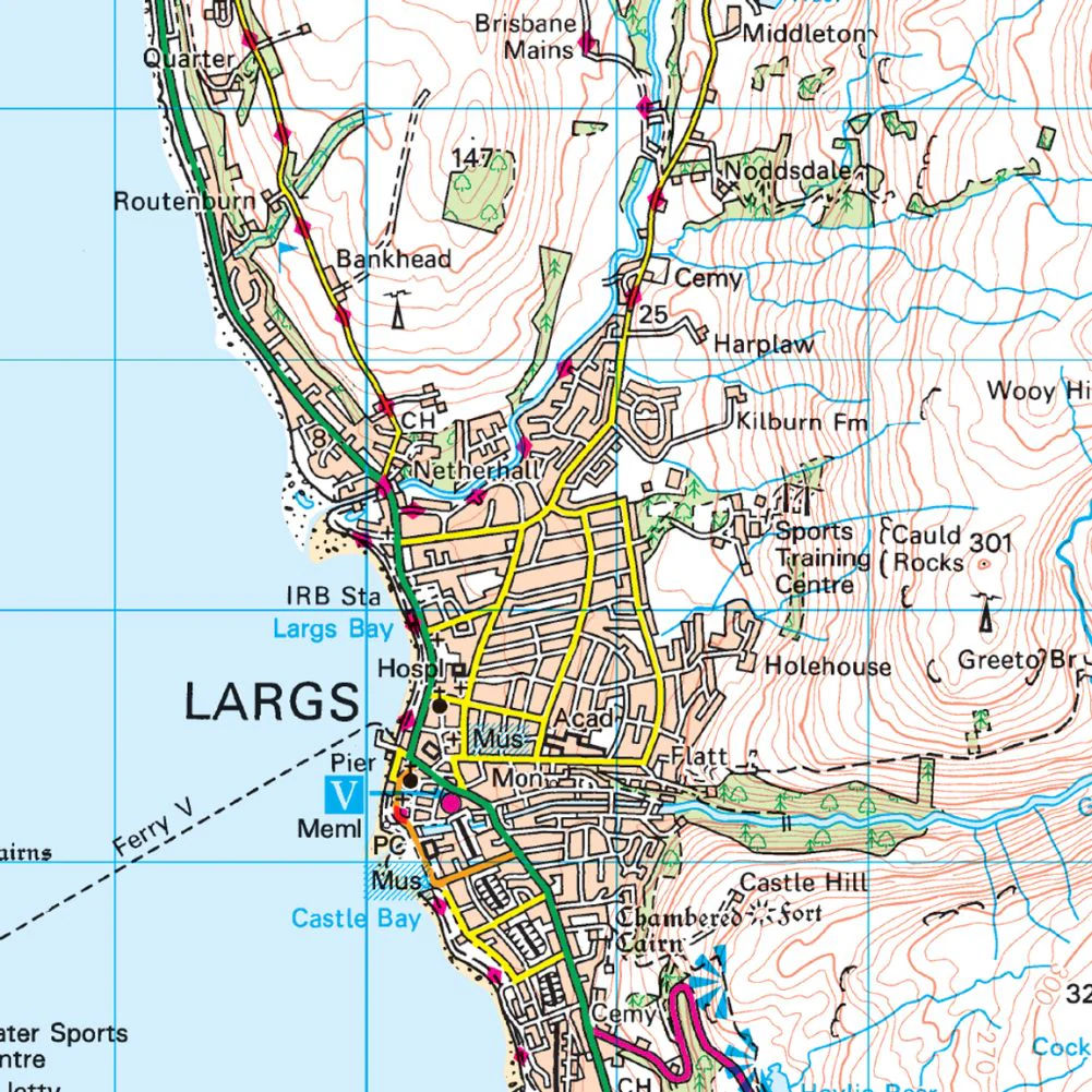 Ordnance Survey Landranger Map 63 Firth of Clyde - Image 4