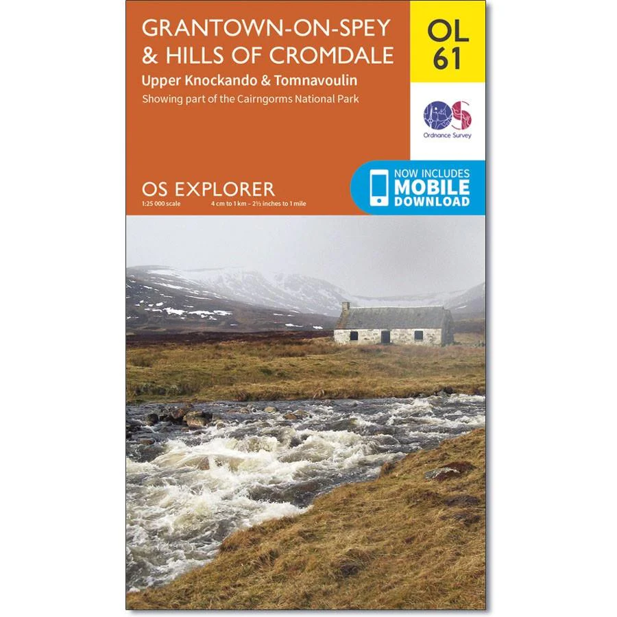 Ordnance Survey Map OL 61 Grantown-on-Spey & Hills of Cromdale