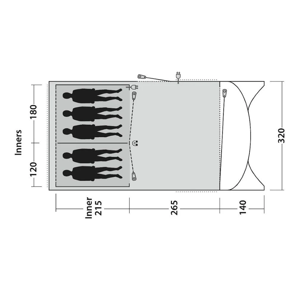 Outwell Greenwood 5 Tent - 5 Man Tent (2022) - Image 3