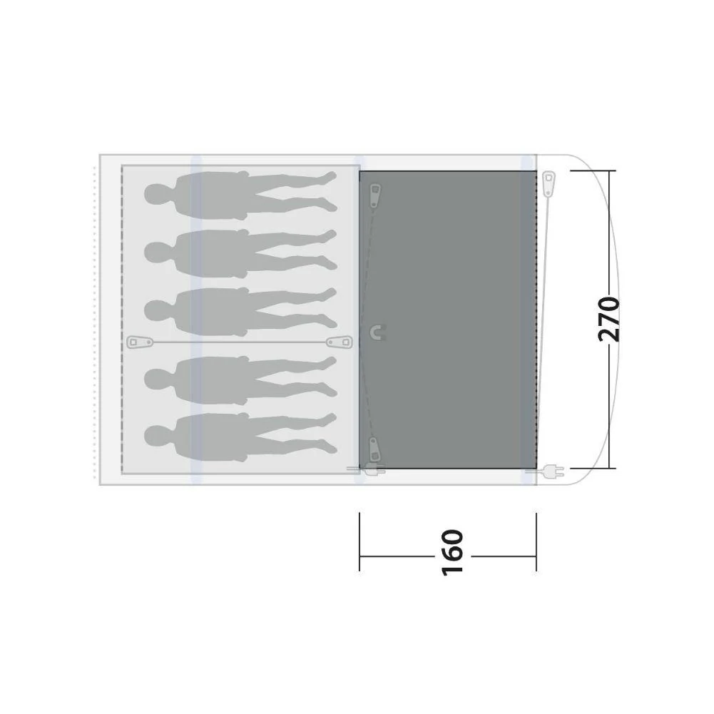 Outwell Lindale 5PA Flat Woven Carpet - Image 3