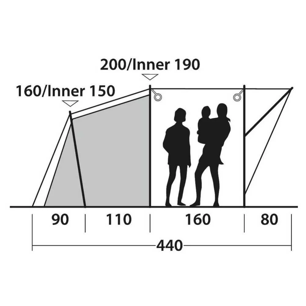 Outwell Oakwood 3 Tent - 3 Man Tent (2022) - Image 5
