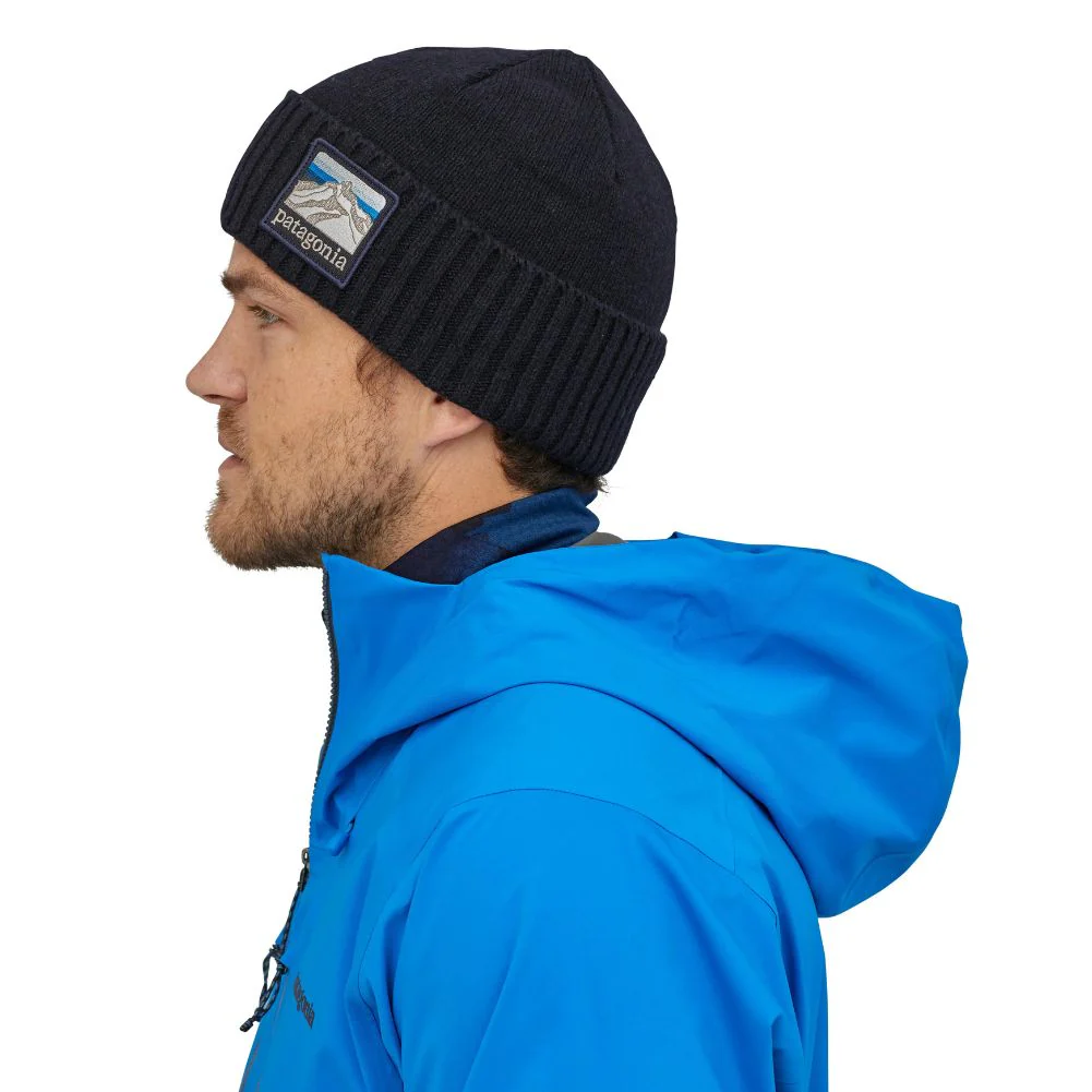 Patagonia Brodeo Beanie (Line Logo Ridge/Classic Navy) - Image 2