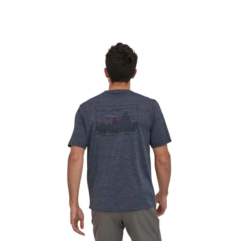 Patagonia Men's Capilene Cool Daily Graphic Shirt (Smolder Blue) - Image 3