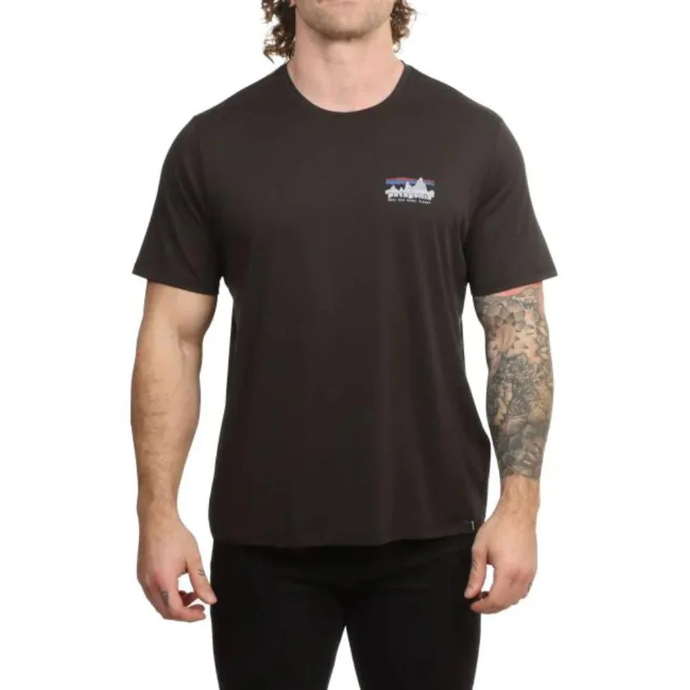 Patagonia Men's Capilene Cool Daily Shirt - '73 Skyline (Black) - Image 3