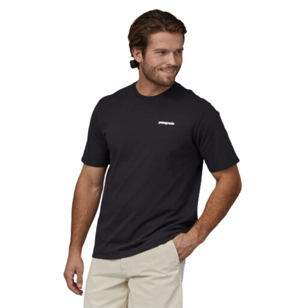 Patagonia Men's P-6 Logo Responsibili-Tee (Black) - Image 3