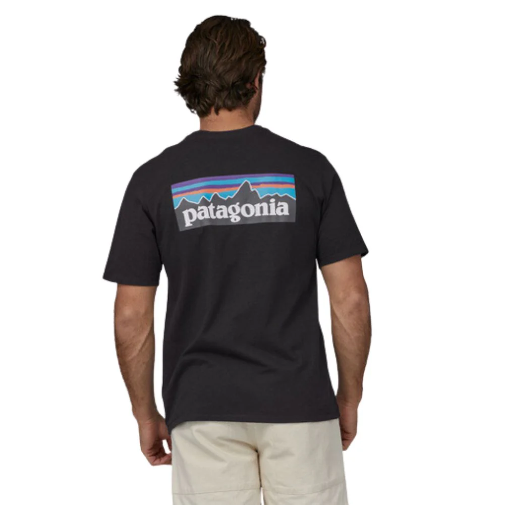 Patagonia Men's P-6 Logo Responsibili-Tee (Black) - Image 4