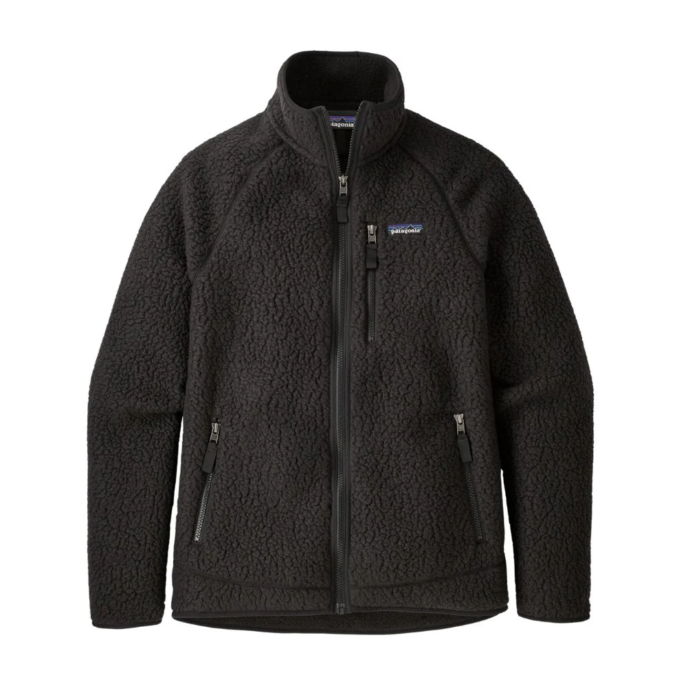 Patagonia Men's Retro Pile Fleece FZ Jacket (Black)